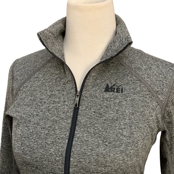REI lightweight half zip base layer pullover long sleeved grey - Picture 4 of 9